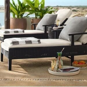 NWT Pottery Barn Reversible Awning Striped Organic Beach Towel